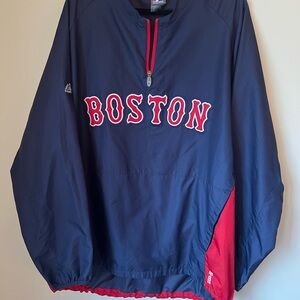 Majestic vintage Red Sox Navy Jacket with Red Accents